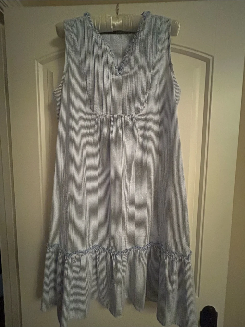 J.Mclaughlin Classic Light Blue Maryann Seersucker Dress - NWOT - Unworn